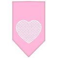 Unconditional Love Chevron Heart Screen Print BandanaLight Pink Small UN757765